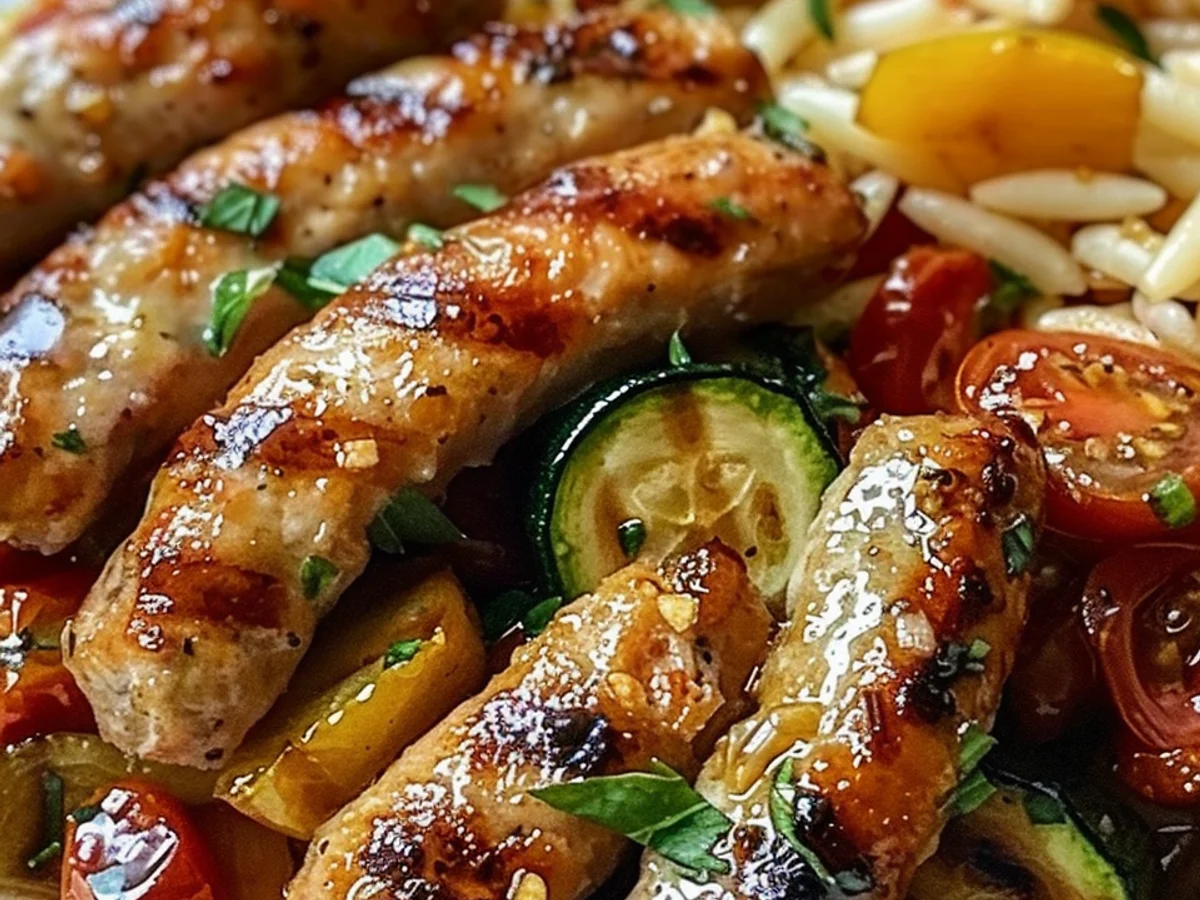 Chicken Sausages with Zucchini: A yummy Healthy Dish!