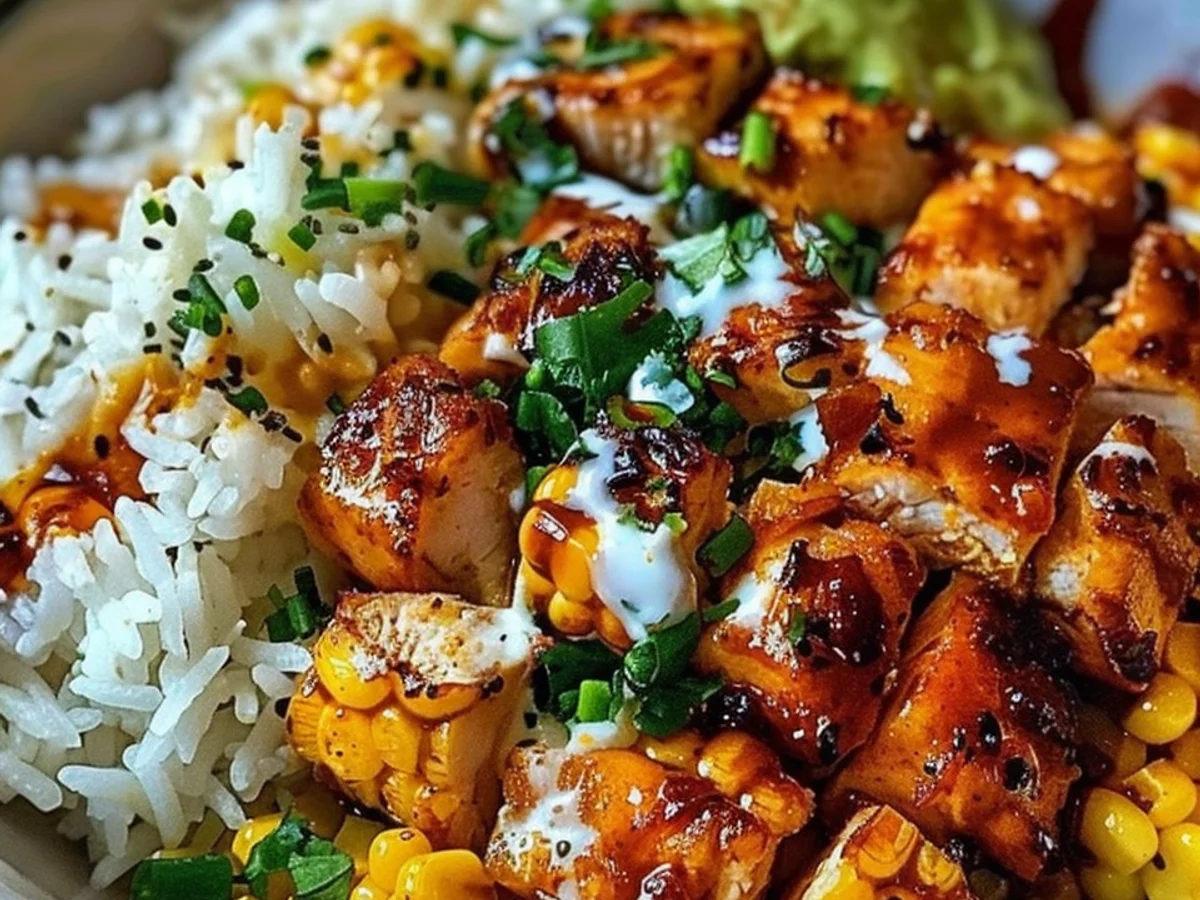 Street Corn Chicken Rice Bowl: A Flavor Explosion Awaits!