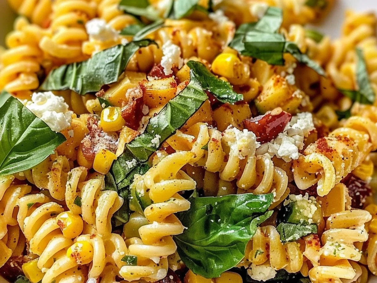 Healthy Street Corn Pasta Salad