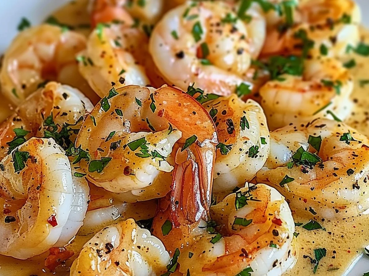 Easy Creamy Garlic Shrimp: yummyly Simple Recipe!
