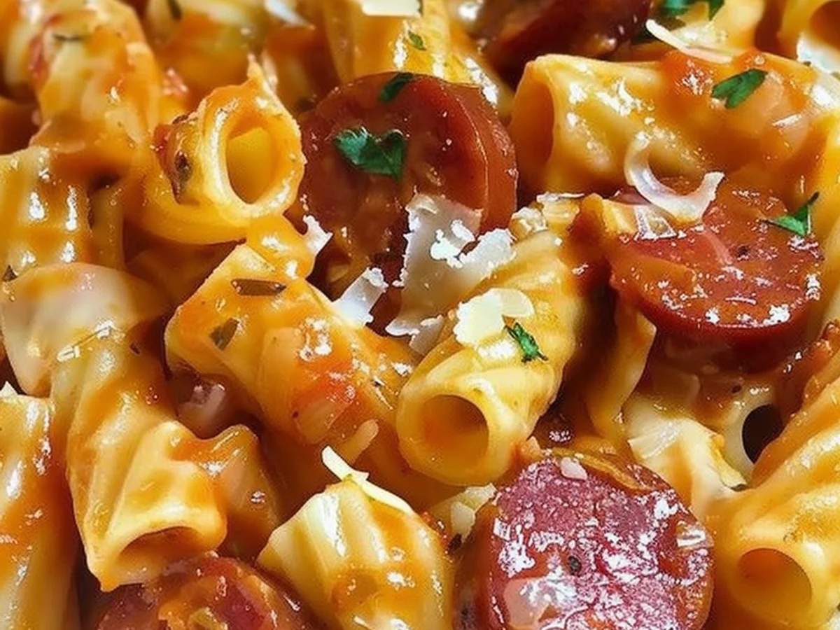 One Pot Kielbasa Pasta: Quick, Easy, and tasty!