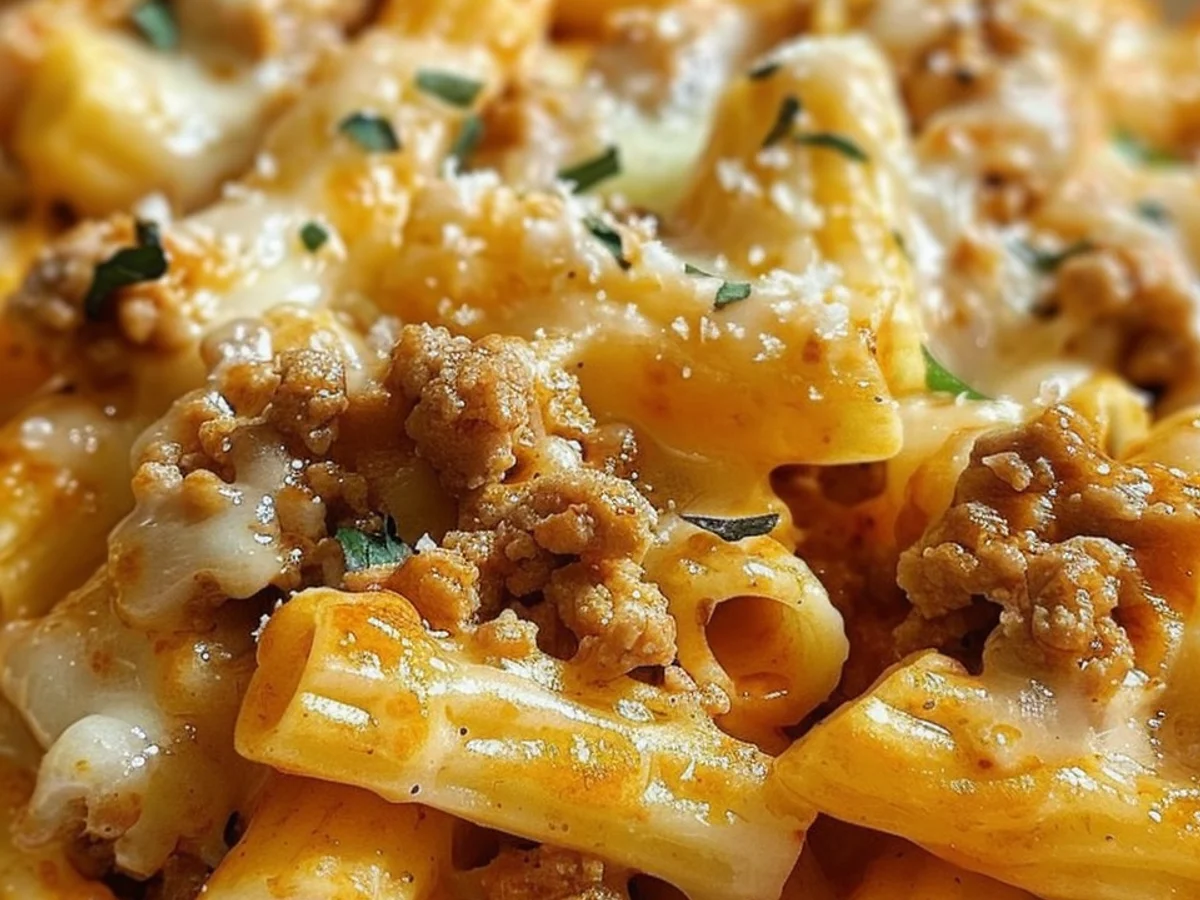 Cheesy Ground Turkey Pasta: A Quick and tasty Meal!