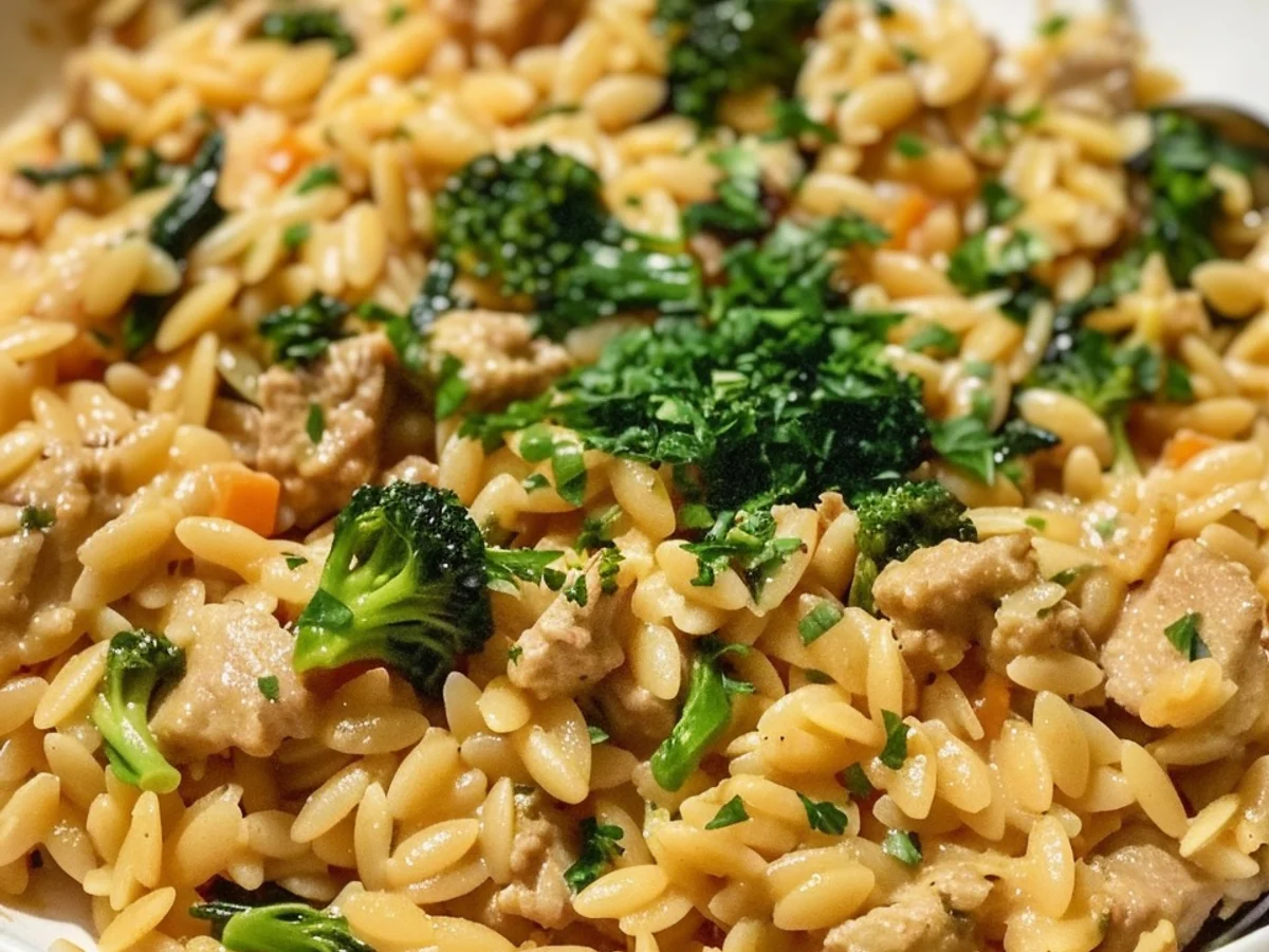 Quick Ground Turkey Orzo: A tasty Meal in Minutes!