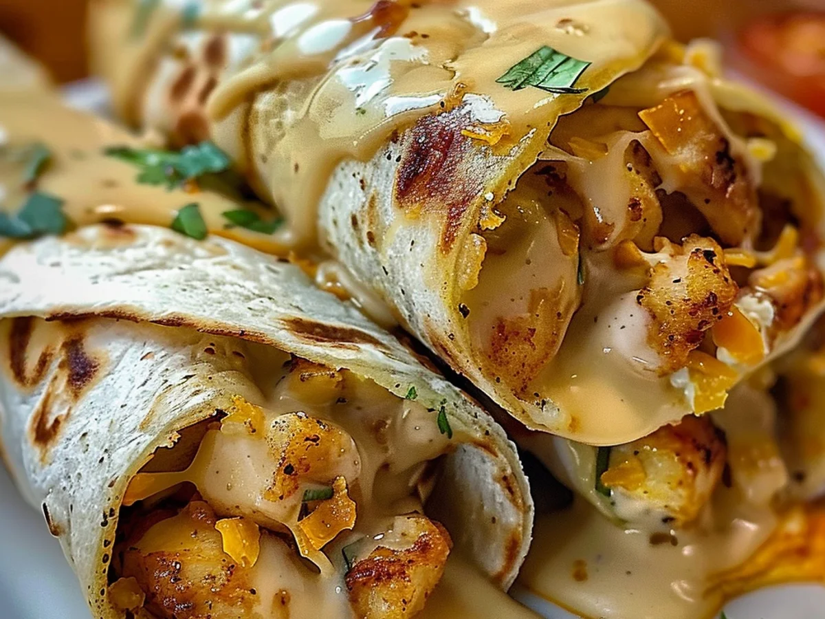 Cozy Cheesy Garlic Chicken Wraps That Everyone Loves!