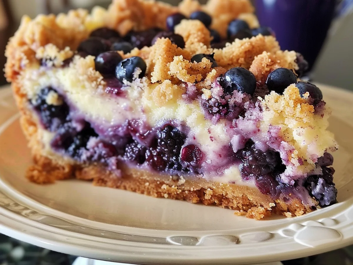 Sherry’s Blueberry Cream Cheese Crumb Cake Will Delight You!