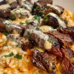 Creamy Queso Rice With Juicy Steak Strips Awaits You! 2 recipe 1752526326560