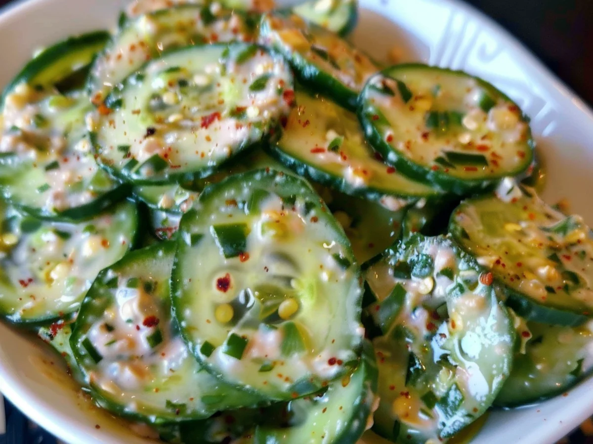 Jalapeno Popper Cucumber Salad Dressing That Delights!