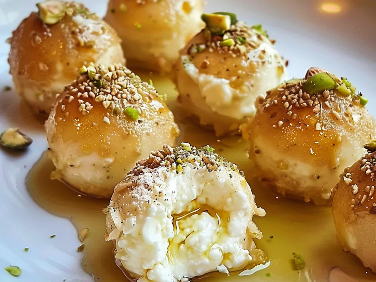 Ricotta Pistachio Honey Bites That Will Amaze You!