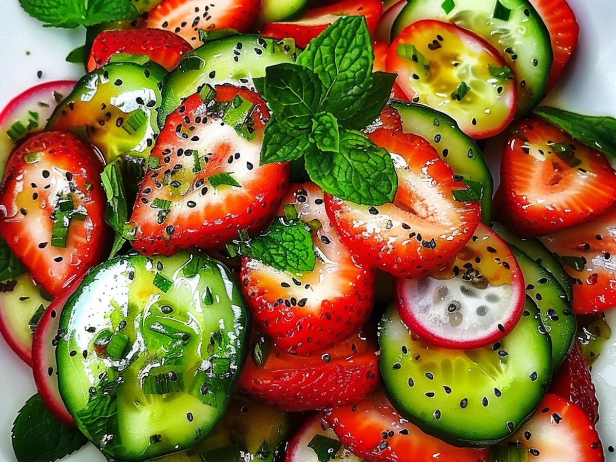 Cucumber Strawberry Salad: A Refreshing Summer Delight!