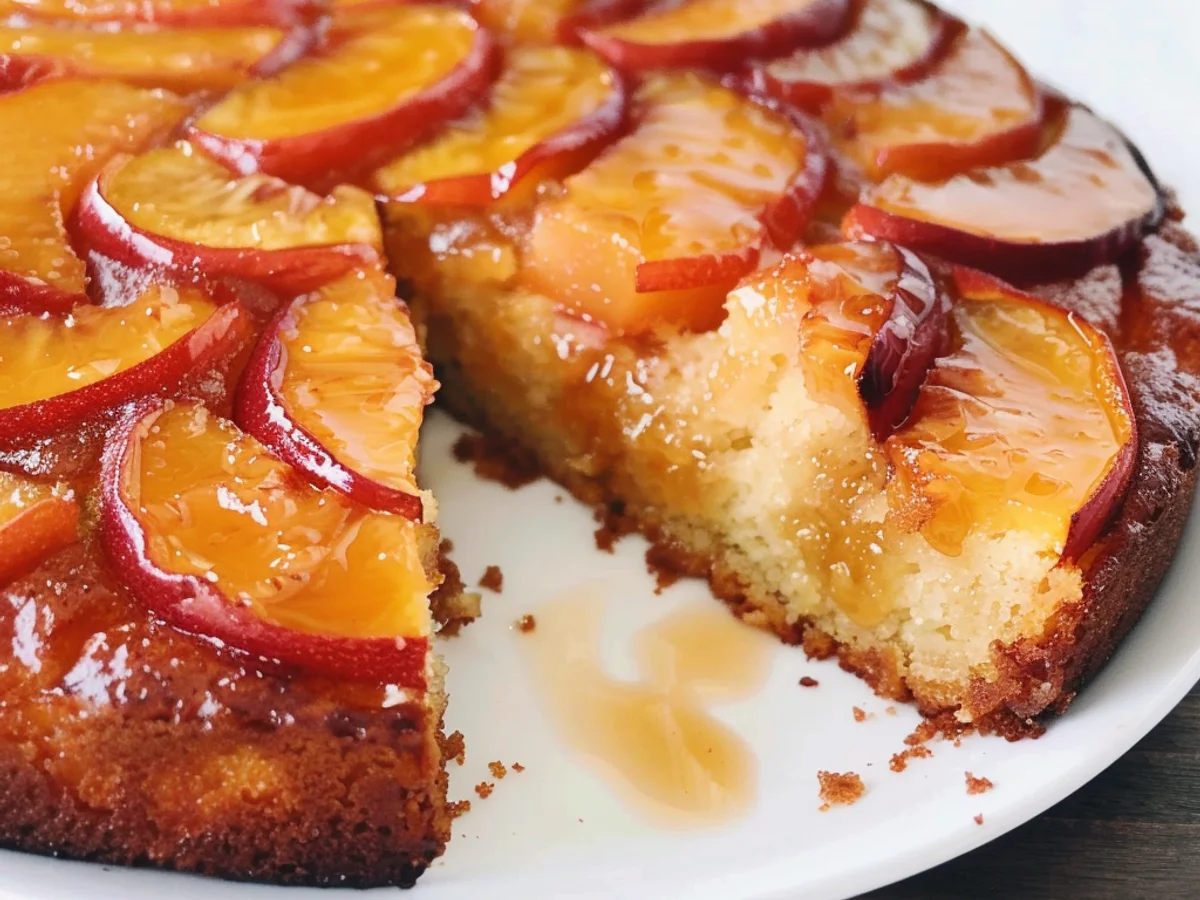 Peach Upside-Down Cake Recipe