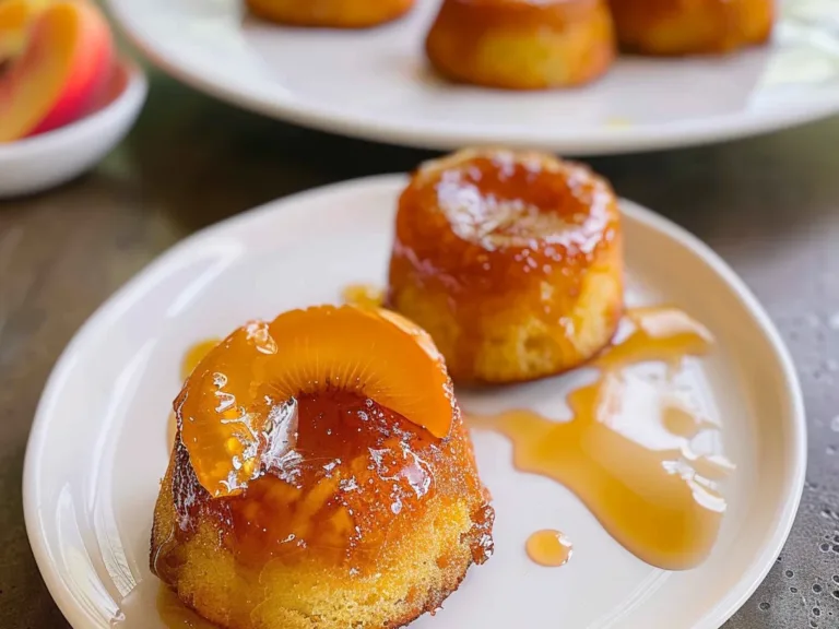 Peach Upside Down Mini Cakes That Will Delight You! 2 recipe 1753966500828