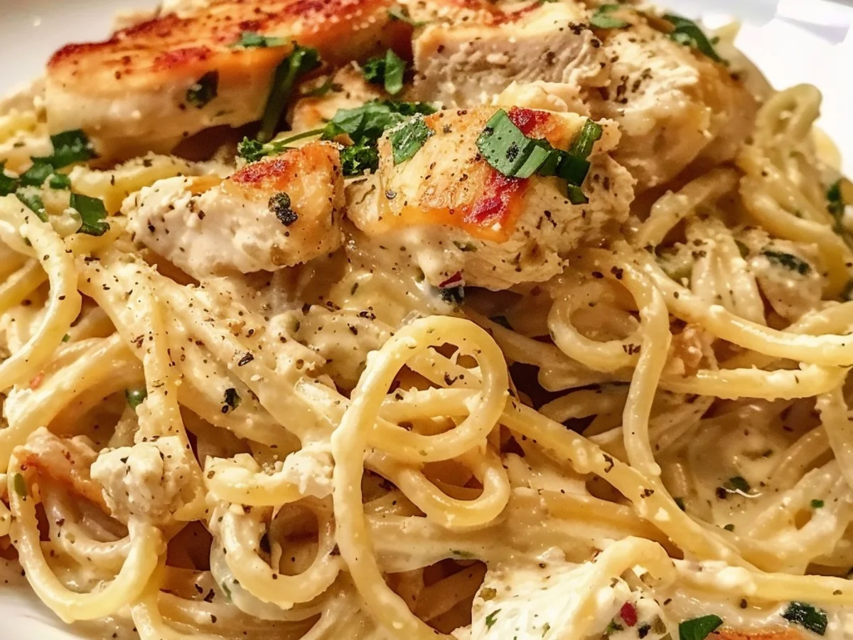 Best Creamy Spaghetti Chicken Recipe
