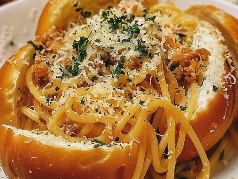 tasty Spaghetti Garlic Bread Bowls Recipe Awaits You! 2 recipe 1754514300561