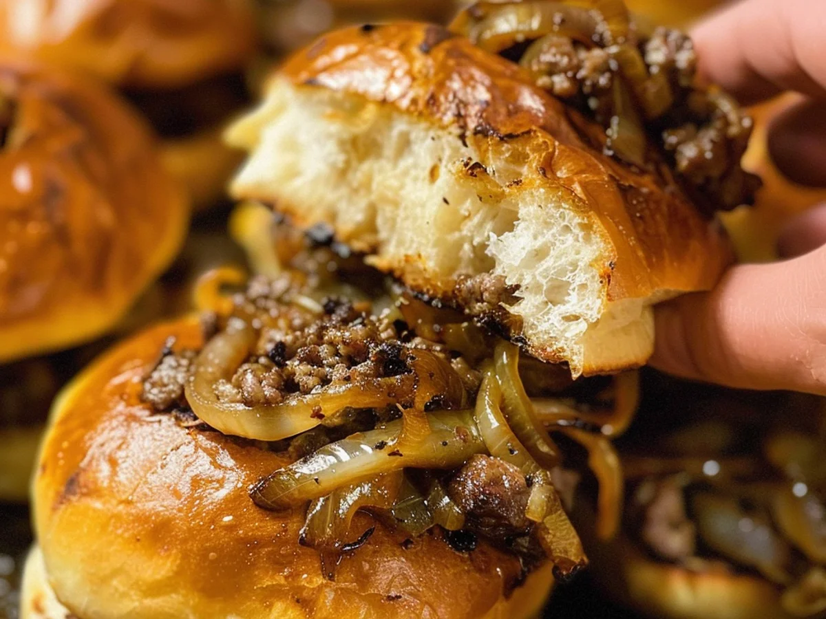 French Onion Beef Sliders For A Crowd That Impress!