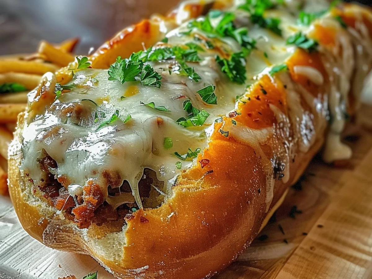 Cheesesteak-Stuffed Garlic Loaf Recipe You’ll Love!