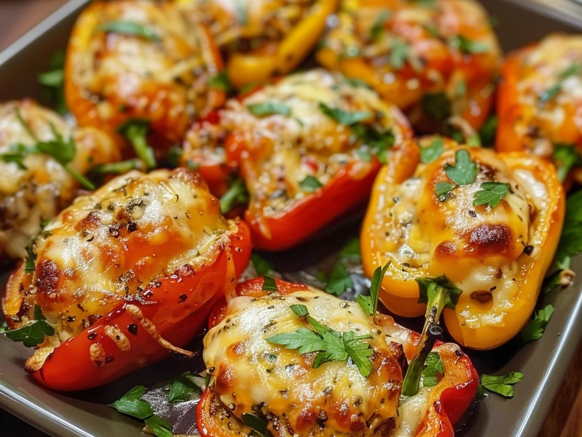 No-Bake Cream Cheese Stuffed Mini Peppers Are Irresistible!