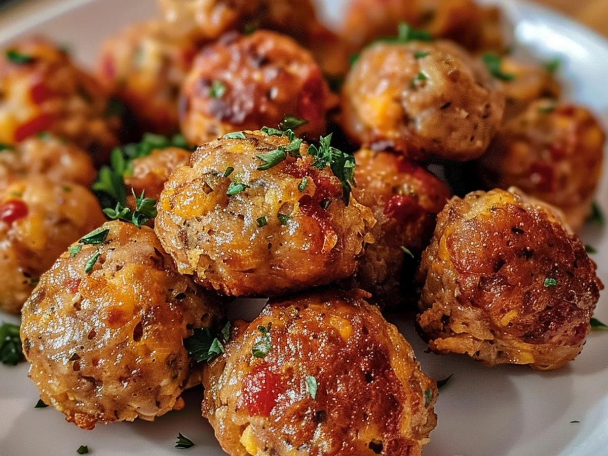 Rotel Cream Cheese Sausage Balls: Irresistibly yummy!