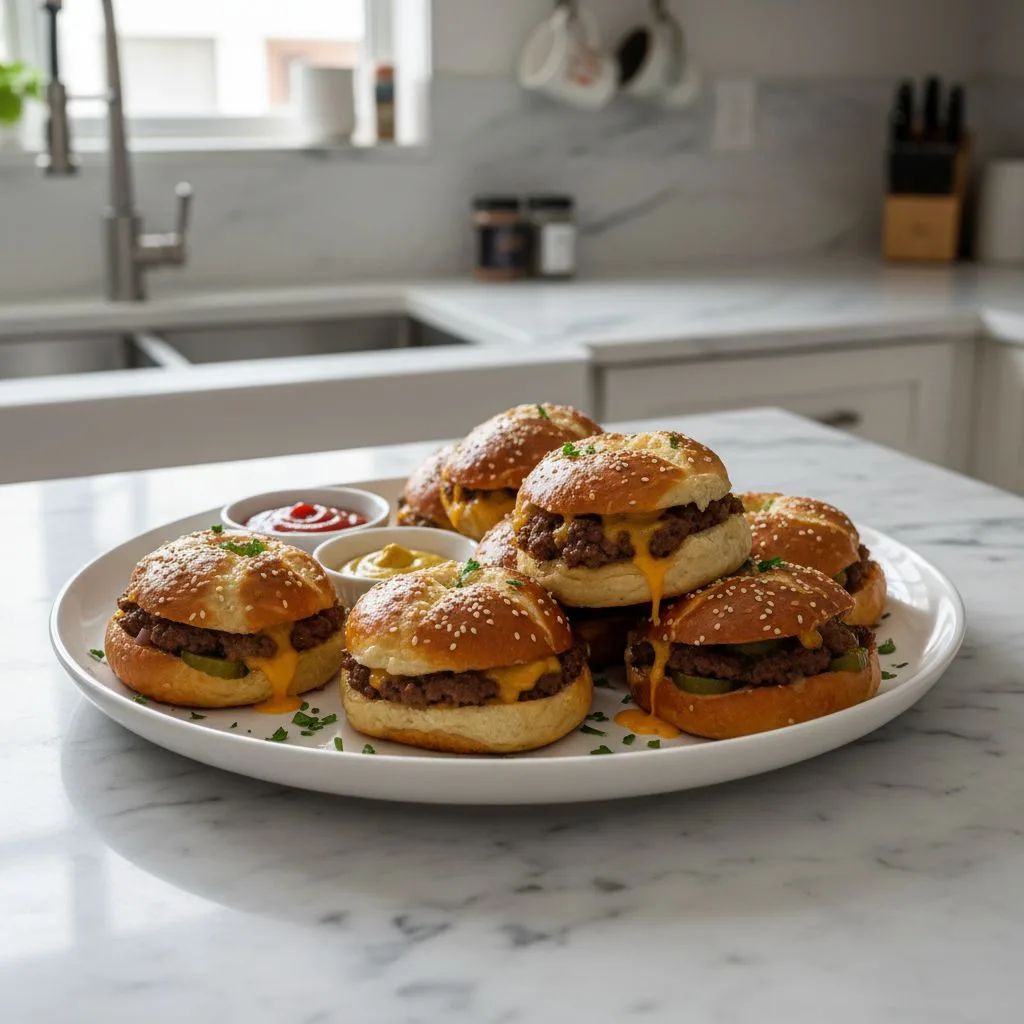 Cheeseburger Pretzel Bombs: Savory Bites for Game Night 4 Recipe image