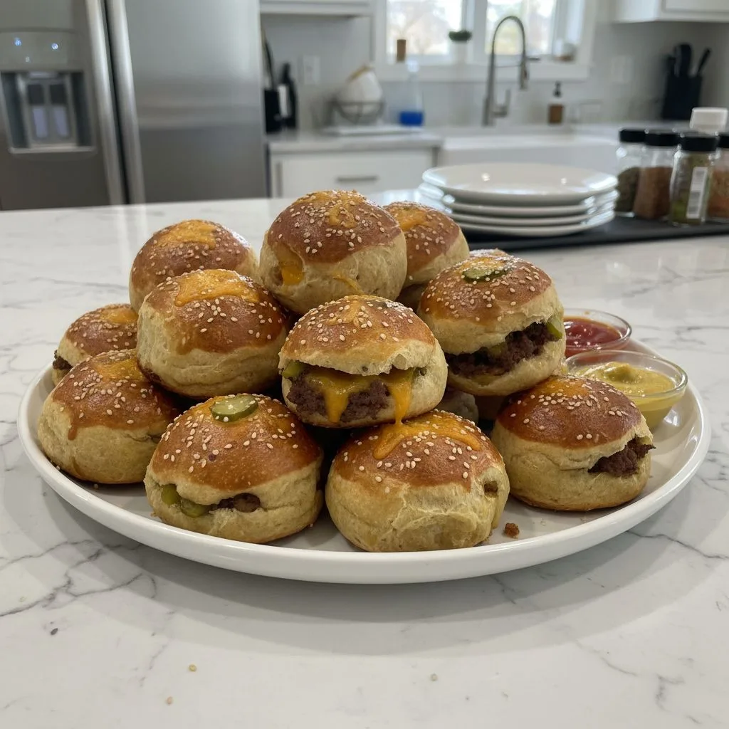 Cheeseburger Pretzel Bombs: Savory Handheld Bites 4 Recipe image
