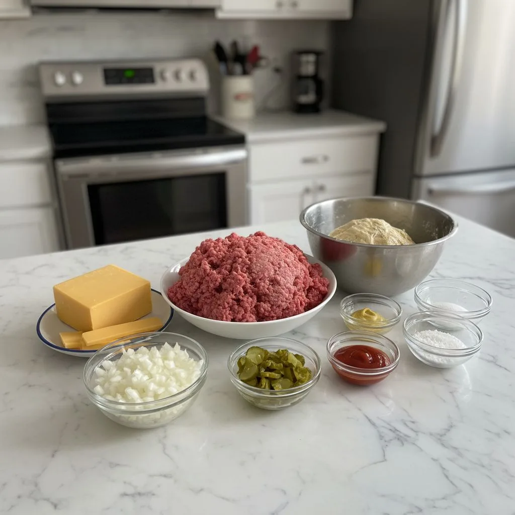 Cheeseburger Pretzel Bombs Recipe: Warm, Cheesy Bites 5 Recipe image