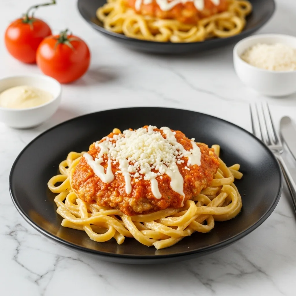 Chicken Parmesan Pasta: Homestyle Creamy Weeknight Magic