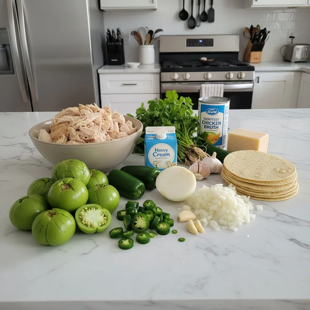 Hearty Creamy Green Enchiladas Chicken Soup 5 Recipe image