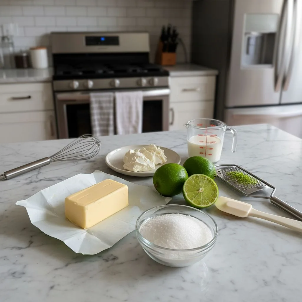 Tangy Creamy Lime Buttercream Frosting Recipe 5 Recipe image