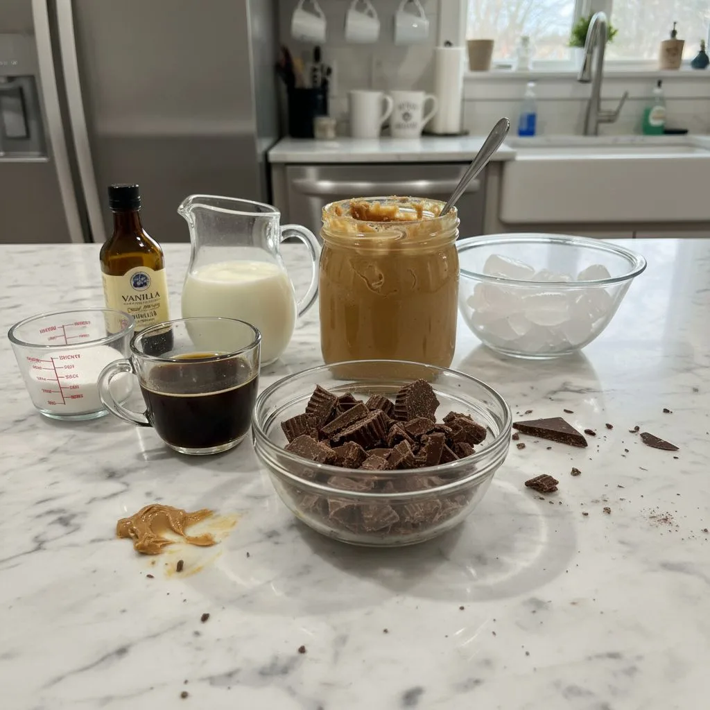 Creamy Reese's Peanut Butter Frappuccino: Sweet Sip at Home 5 Recipe image