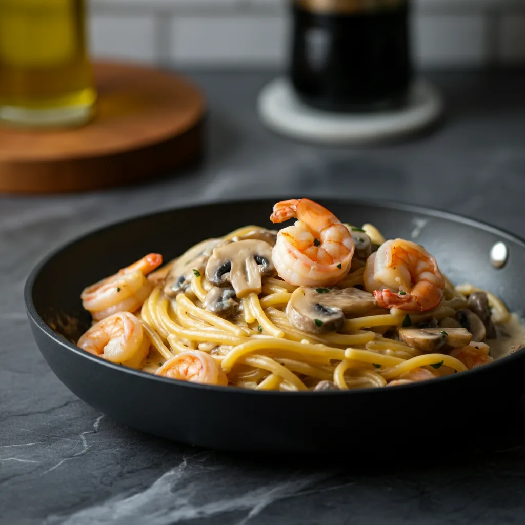 Creamy Shrimp Pasta with Mushrooms: A Weeknight Favorite