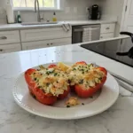 Creamy Crab & Shrimp Stuffed Bell Peppers 6 delicious crab and shrimp stuffed bell peppers rec featured