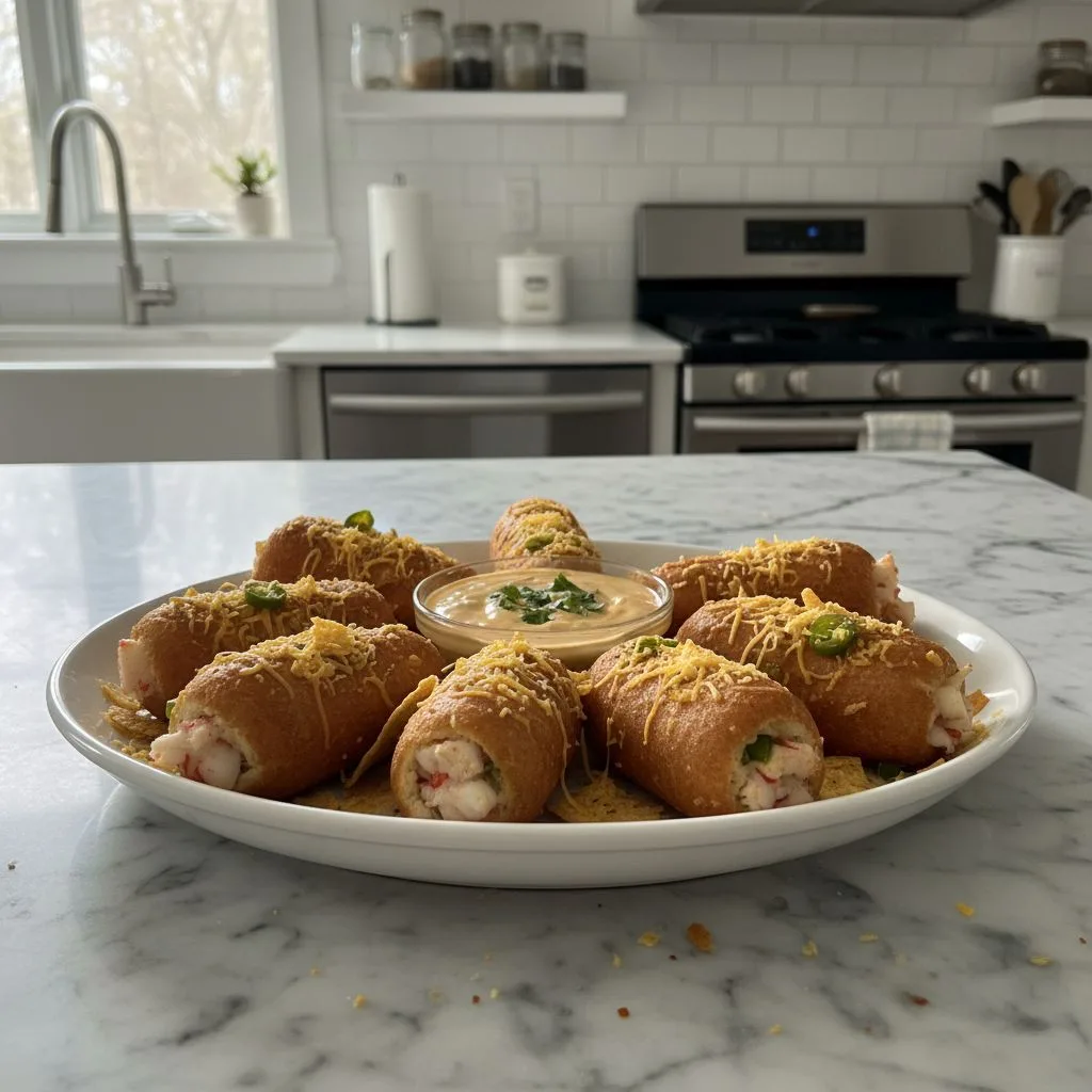 Delicious Shrimp and Crab Nacho Bomb Corn Dogs: A Wild Bite 4 Recipe image