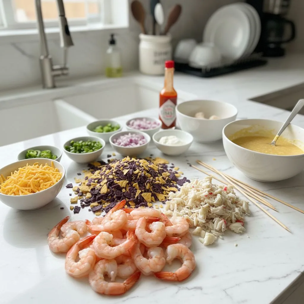 Delicious Shrimp and Crab Nacho Bomb Corn Dogs: A Wild Bite 5 Recipe image