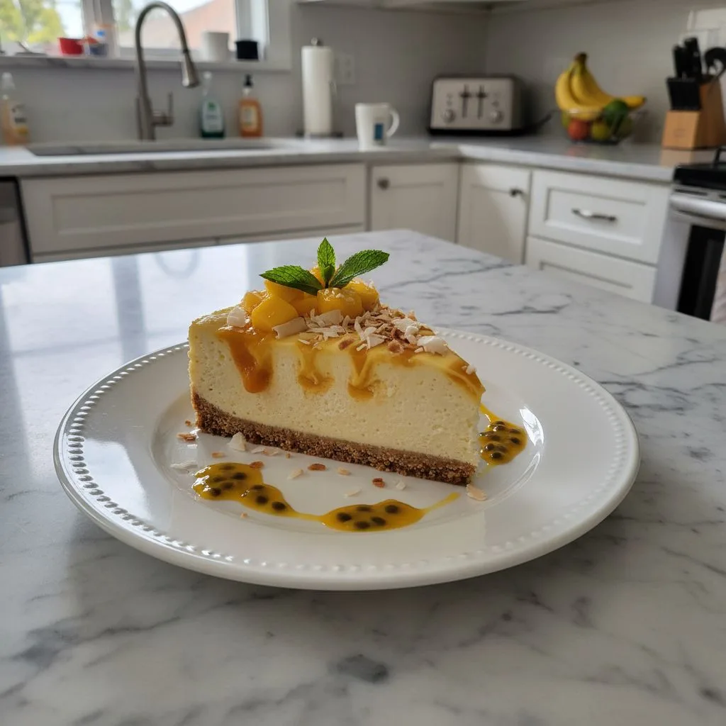 Creamy Mango Cheesecake Bliss: A Tropical Treat