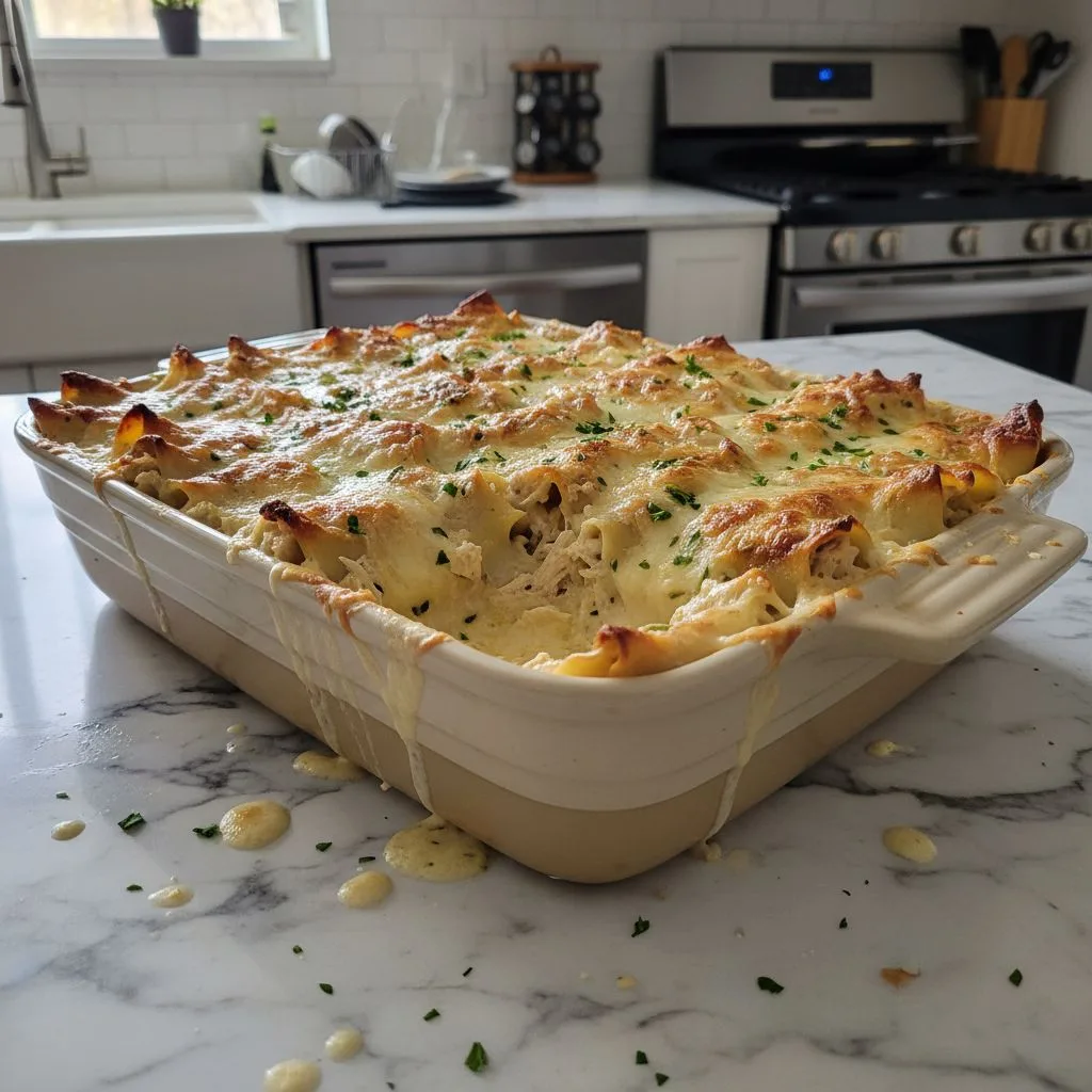 Easy Chicken Alfredo Lasagna Rolls: Creamy Weeknight Delight 4 Recipe image