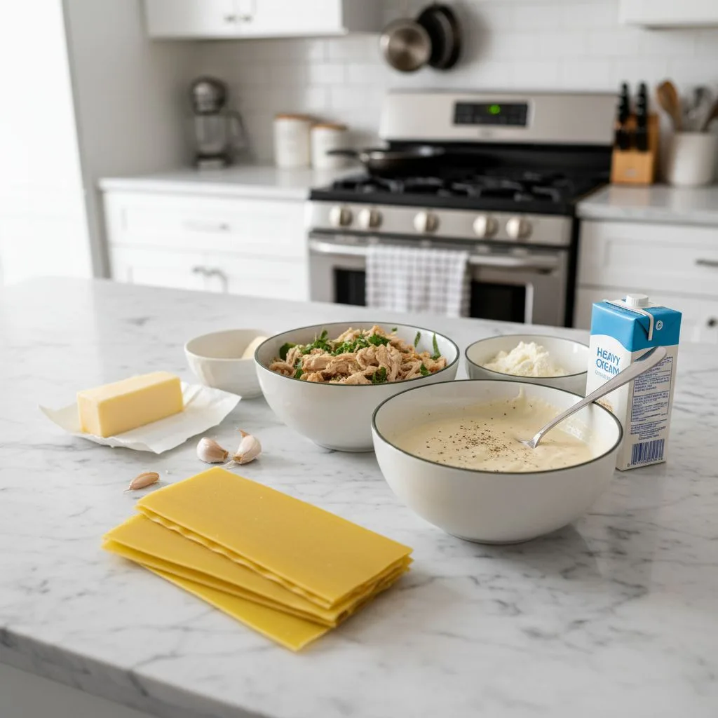 Easy Chicken Alfredo Lasagna Rolls: Creamy Weeknight Delight 5 Recipe image