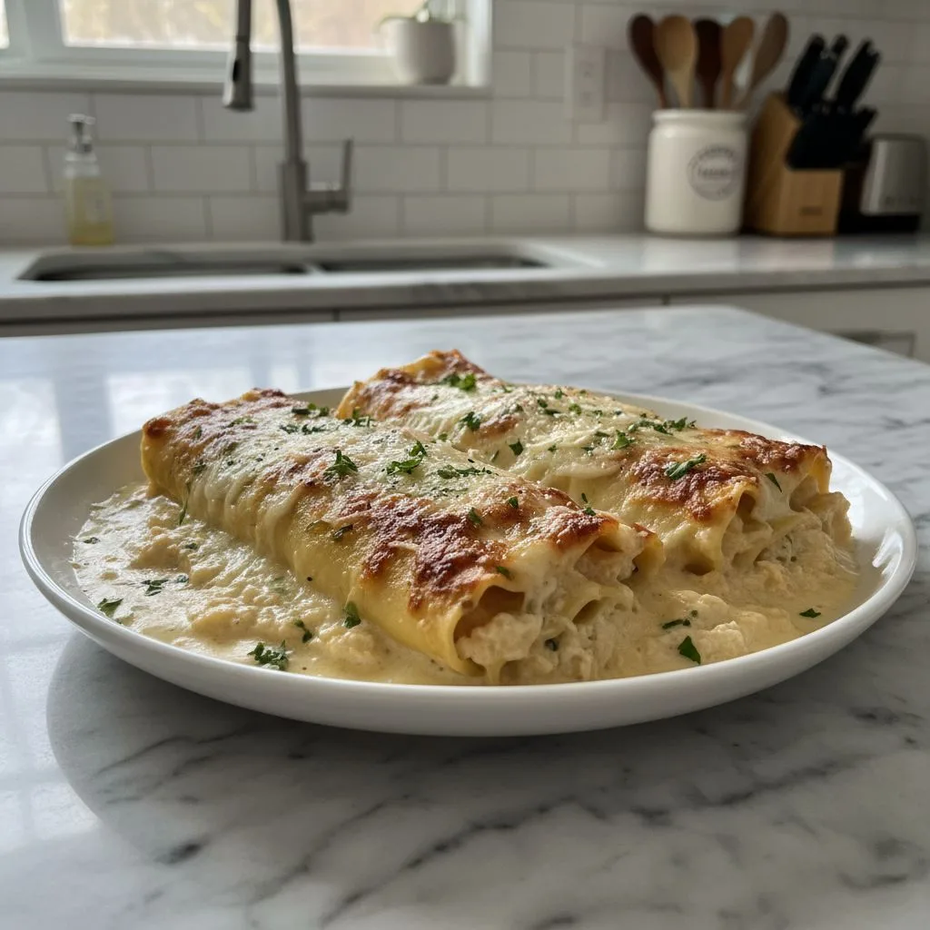 Easy Chicken Alfredo Lasagna Rolls: Creamy Weeknight Delight