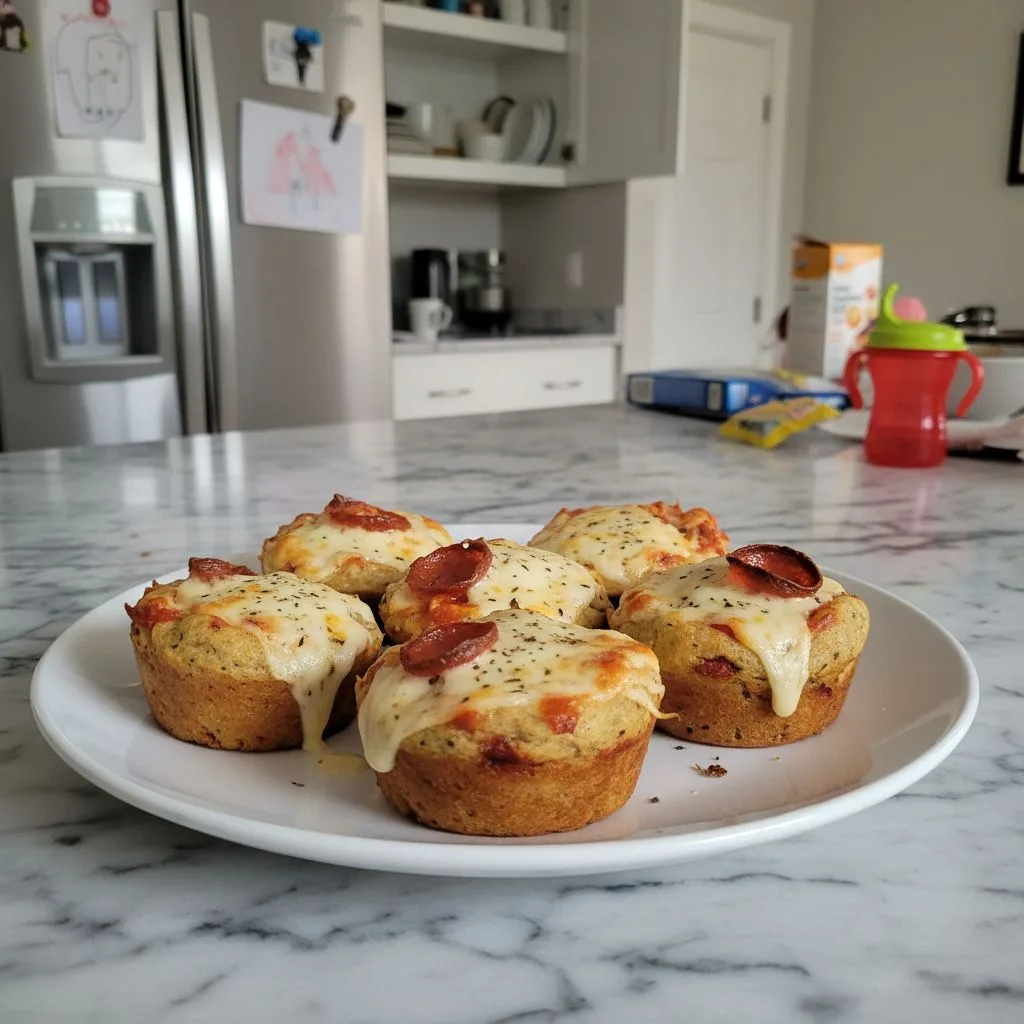 Easy Pizza Muffins: Toddler & Kids' Quick Snack 4 Recipe image