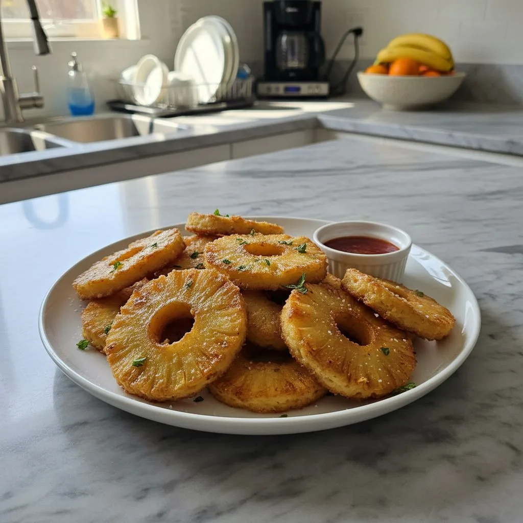 Crispy Fried Pineapple Rings: A Sweet Tropical Bite