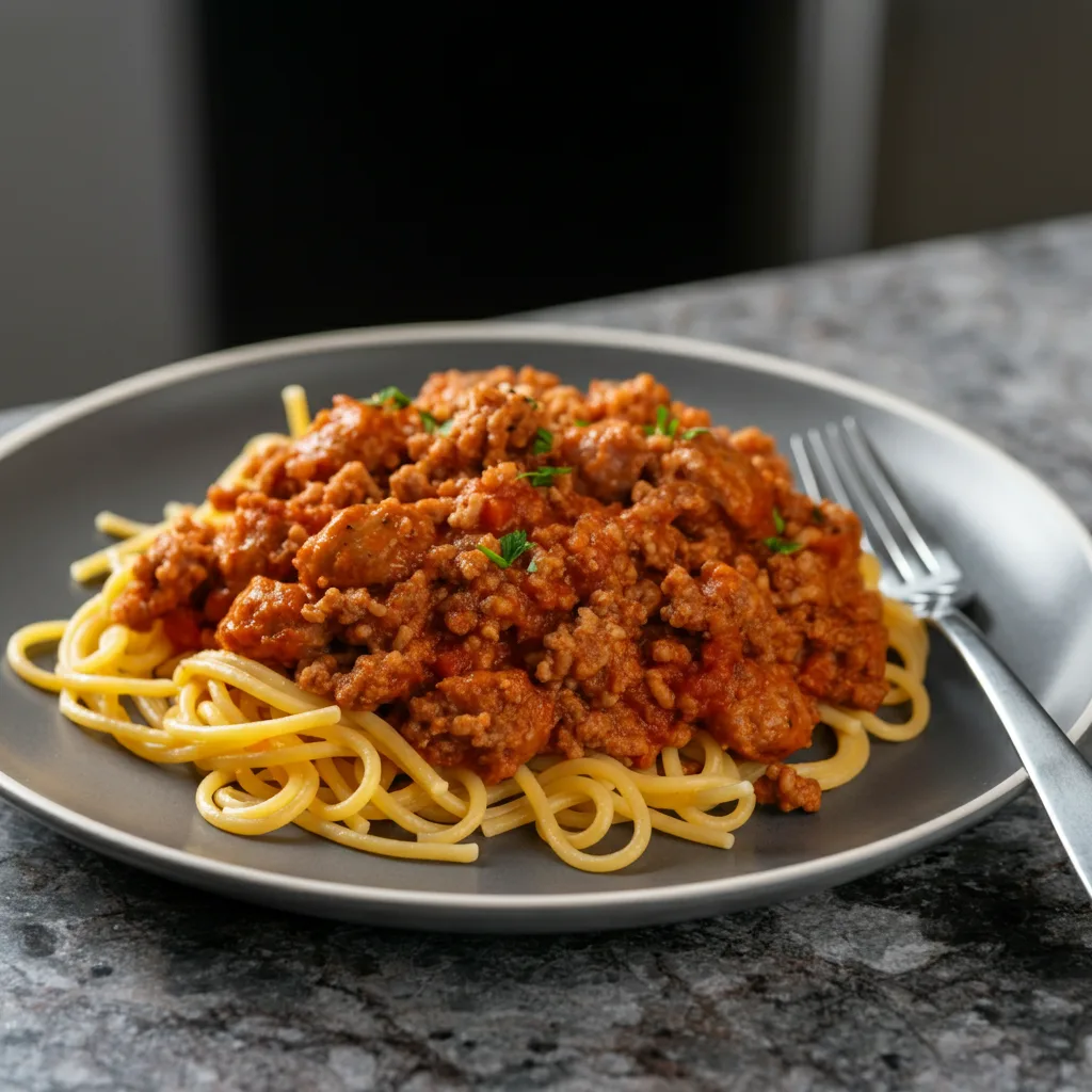 Ground Sausage Spaghetti: My Quick Weeknight Comfort 5 Recipe image