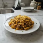 Hearty One-Pot Beef and Cheddar Ranch Pasta Dinner 2 one pot beef and cheddar ranch pasta featured