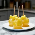 Pineapple Lemonade Candy Apples: Tangy Sweet Crunch 6 pineapple lemonade candy apples featured