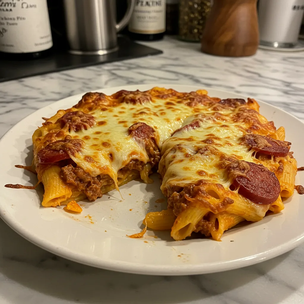 Hearty Pizza Pasta Bake with Sausage 4 Recipe image