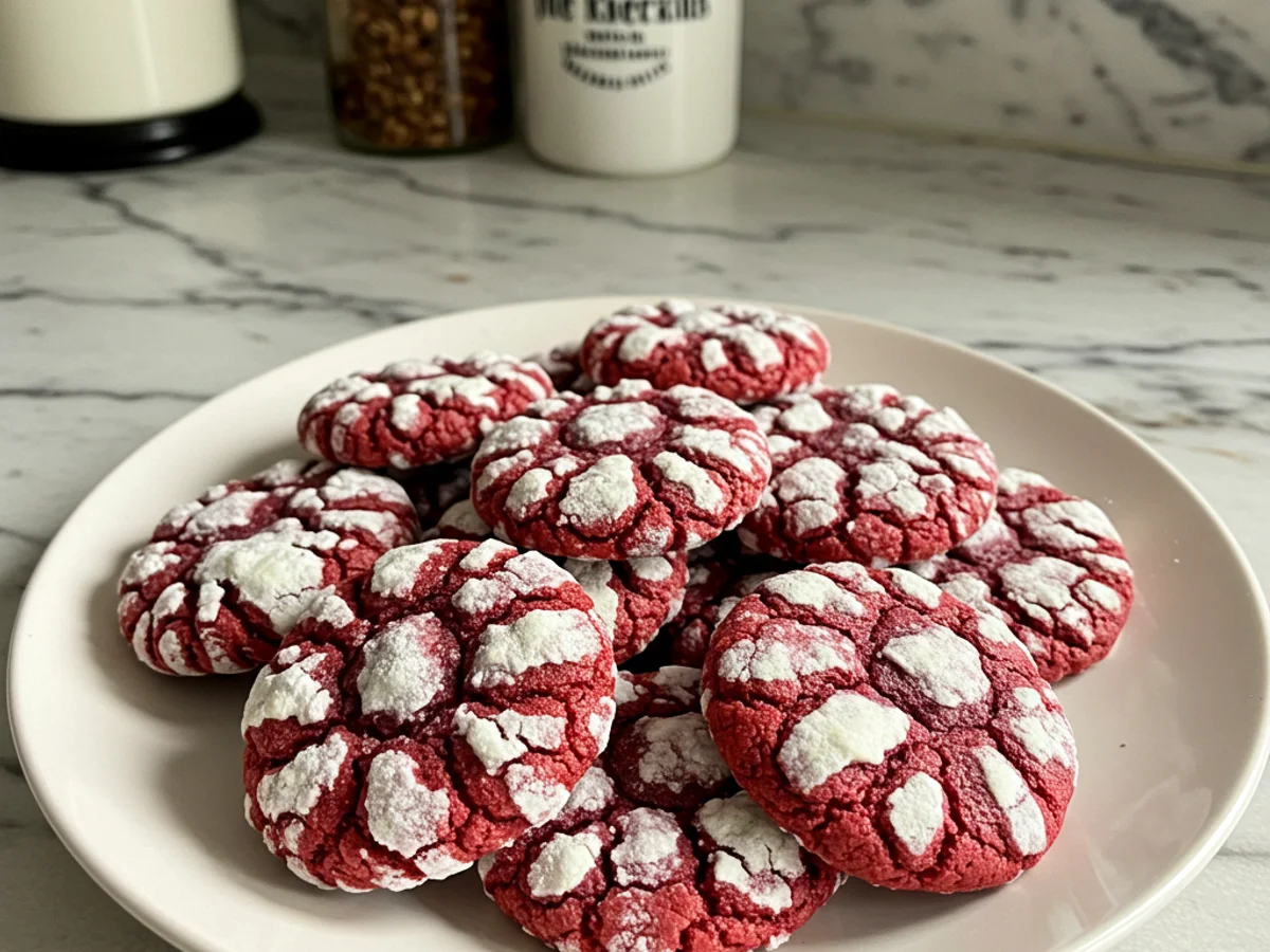 Red Velvet Crinkle Cookies That Melt in Your Mouth!