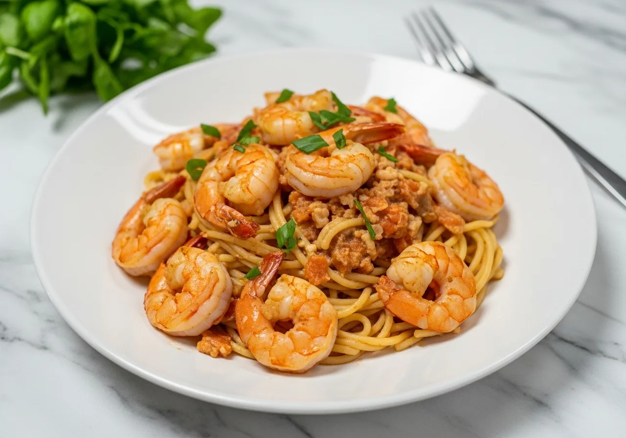 Quick Shrimp Scampi with Pasta: Zesty Garlic Lemon Sauce 4 Recipe image