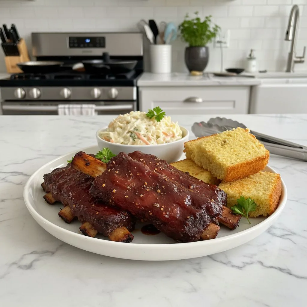 Slow Cooker Barbequed Beef Ribs: Tender & Smoky 4 Recipe image