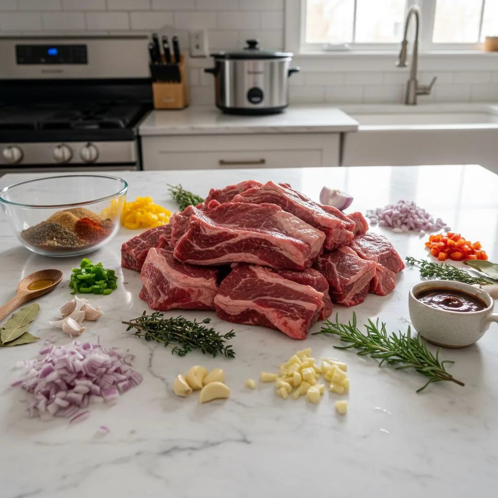 Tender Slow Cooker BBQ Beef Ribs 5 Recipe image