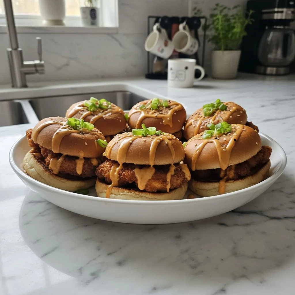 Spicy Bang Bang Chicken Sliders: A Weeknight Flavor Kick 4 Recipe image