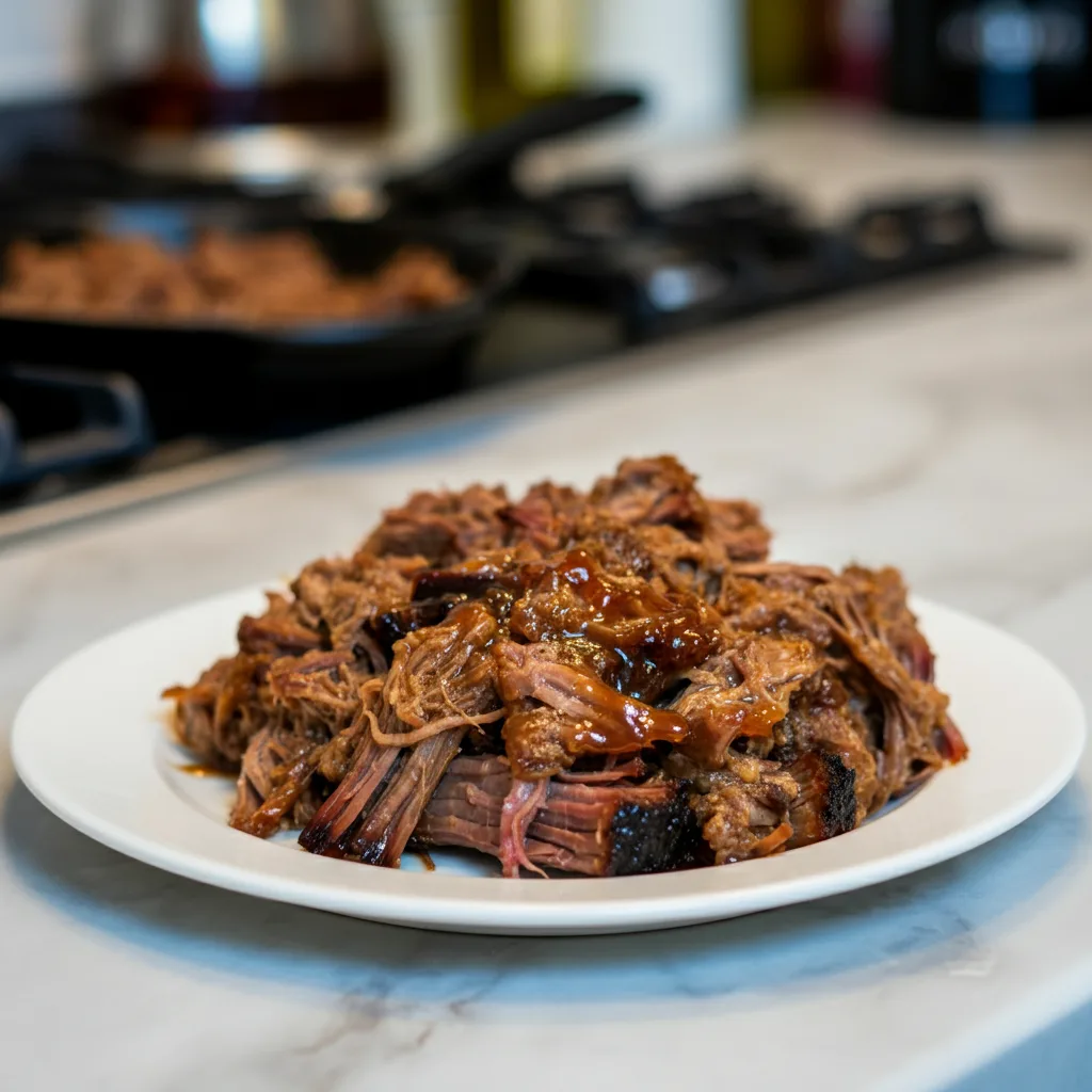 Tender Sweet Savory Caramelized Pulled Beef