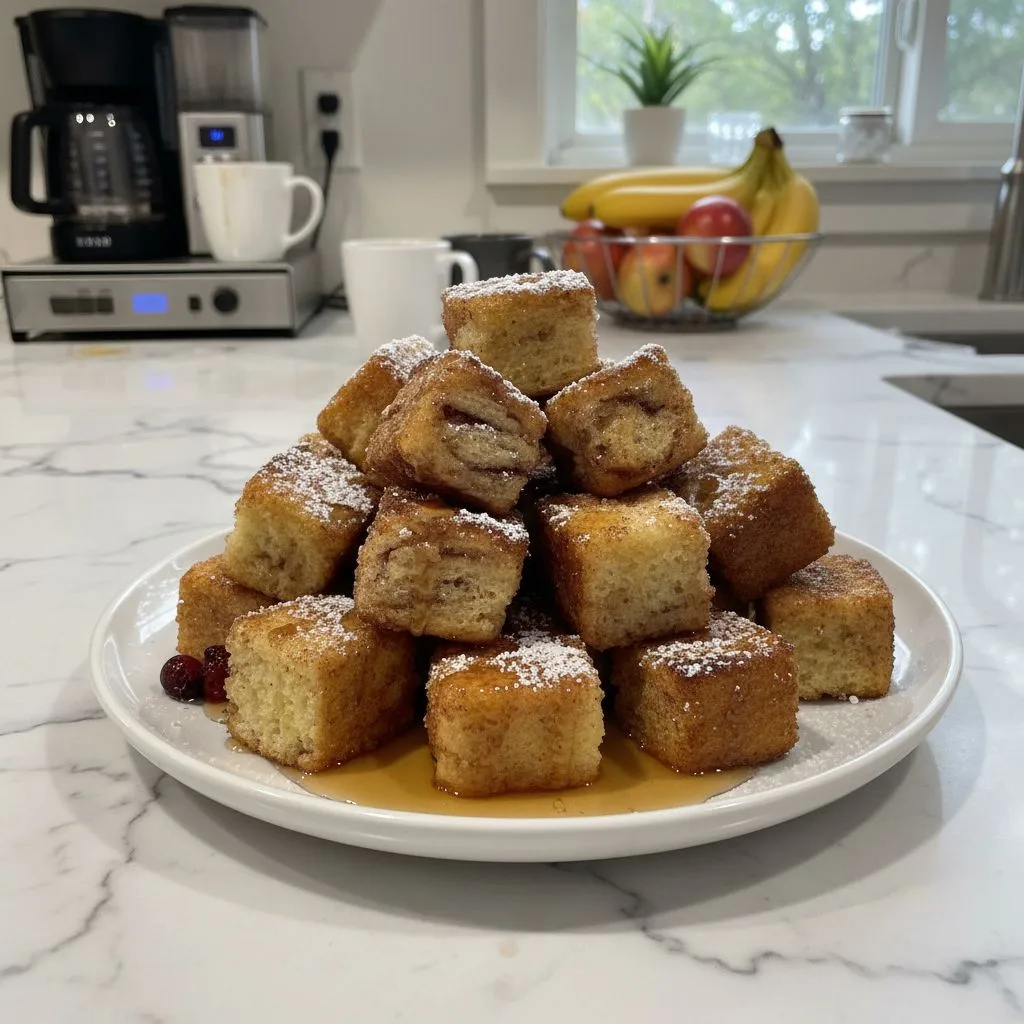 Cinnamon Roll French Toast Bites: Weekend Breakfast