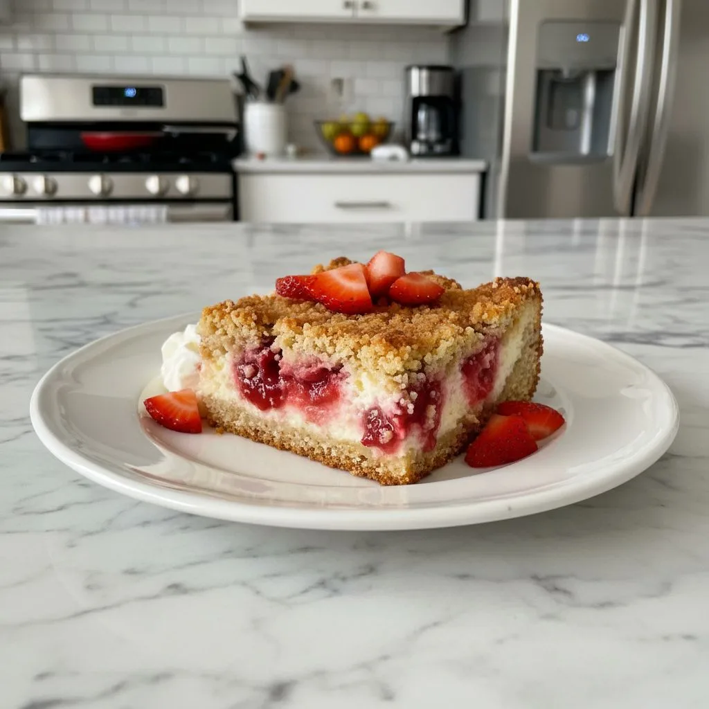 Strawberry Cheesecake Dump Cake Recipe: Easy Sweetness
